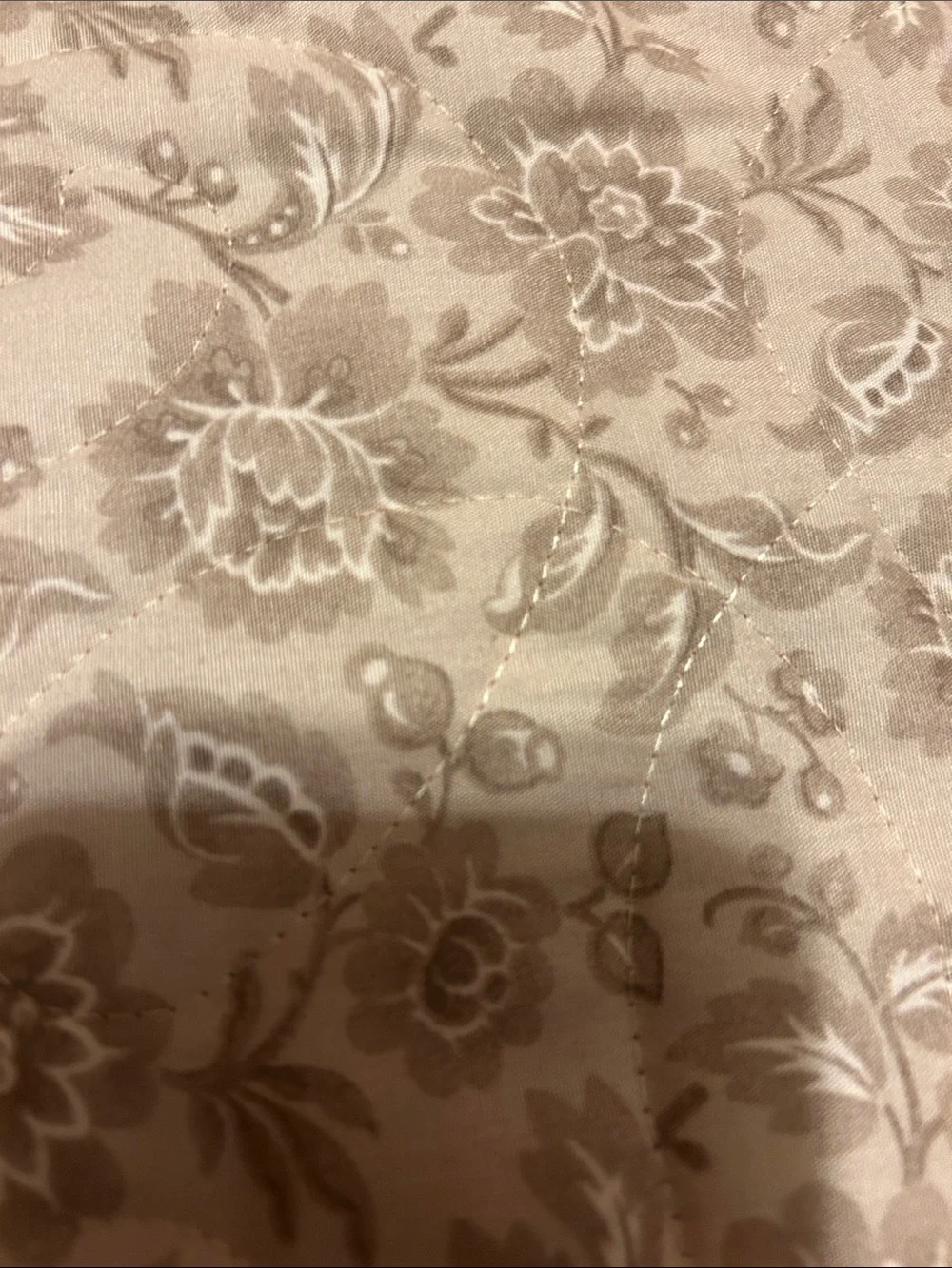 ONE OF A KIND - HANDCRAFTED  Coral and Gray Quilt - Floral